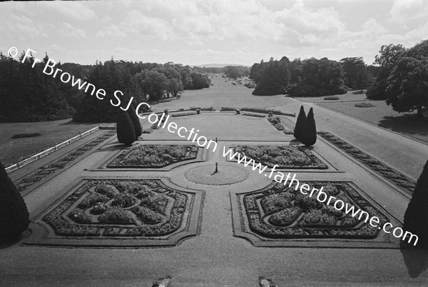 ADARE MANOR  GARDENS FROM BED ROOM